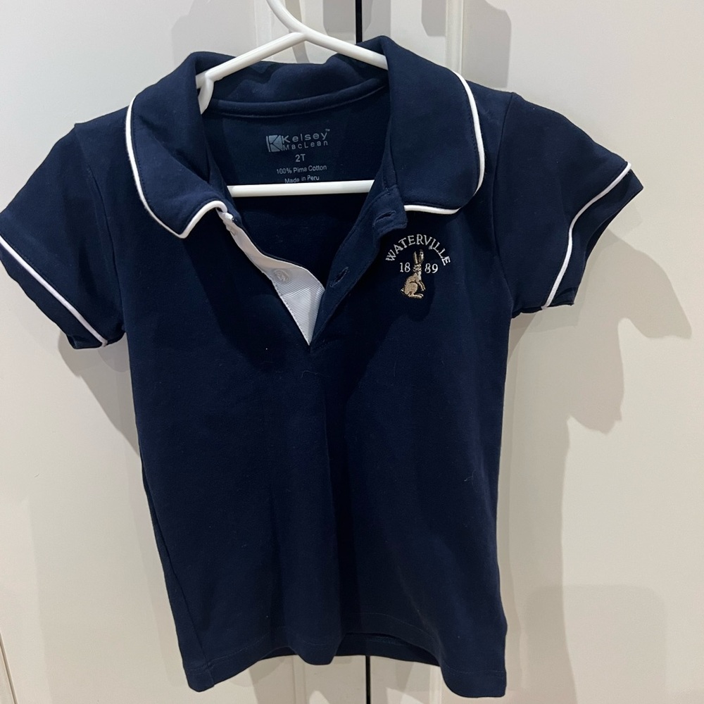 Kelsey Maclean Waterville Navy Kids Polo Shirt 2t